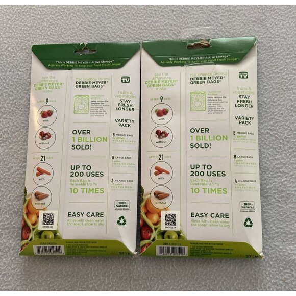 Debbie Meyer Green Bags 40-Pack (16M, 16L, 8XL), Green NEW NWT - Picture 2 of 3